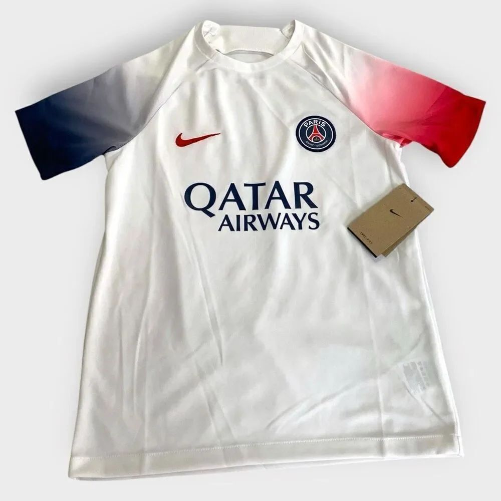 Nike Paris Saint G Academy Pro AwayβSoccer Jersey FD0639-101 Kids size Large New